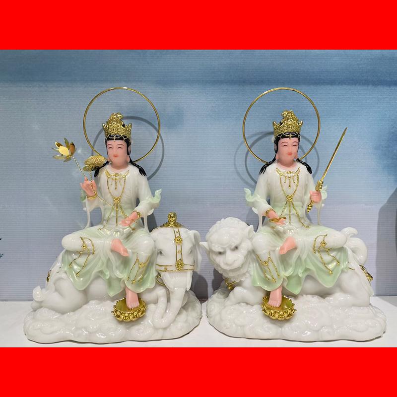 十方文殊广法天尊普贤菩萨摆件图片