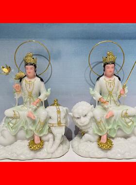 十方文殊广法天尊普贤菩萨摆件