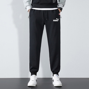 纯棉运动裤 休闲保暖束脚裤 男士 2025新款 子 直筒长裤 奥莱折扣秋冬季