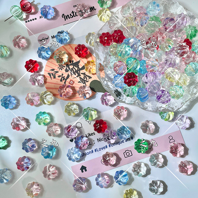 11mm琉璃灯笼珠水晶南瓜珠