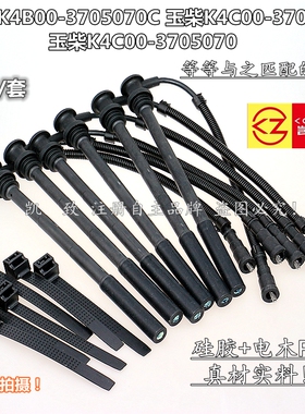 适配玉柴K4B00-3705070C/K4C00-3705071气体发动机点火分缸高压线