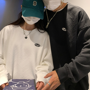 EQ104 情侣装秋装圆领套头卫衣男2024新款外套 P45图片