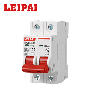 LEIPAI直流断路器空开 DC500V 2P DC1000V 2P MCCB光伏小型开关