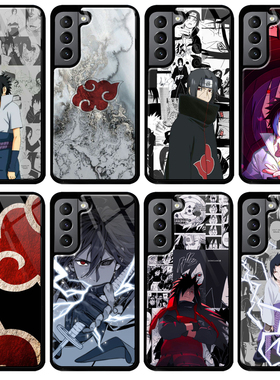 火影忍者佐助鼬红云晓手机壳s22+适用S21 S23 S24 ultra保护套note 20 A35 A55 S20 S23 FE 三星S8 S9 S10