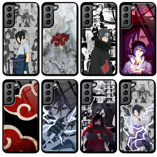 火影忍者佐助鼬红云晓手机壳s22+适用S21 S23 S24 ultra保护套note 20 A35 A55 S20 S23 FE 三星S8 S9 S10