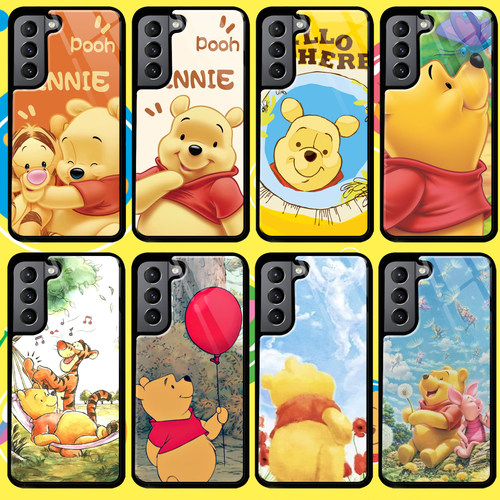 小维尼熊卡通动漫硅胶包手机壳s22+适用S21 S23 S24 ultra保护套note 20 ultra三星S20 S23 FE 三星S8 S9 S10