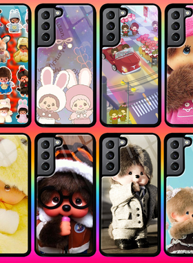 蒙奇奇卡通女手机壳A56三星S25 FE s22适用S21 S23 S24 ultra note 20 A54 A35 A55 S10 A14 A15 A16 A23 A32