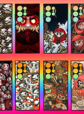 达摩阴阳师潮A56三星S25 FE手机壳edge适用S21 S23 S24 ultra note 20 A54 A35 A55 A36 A17 A15 A16 A23 A32