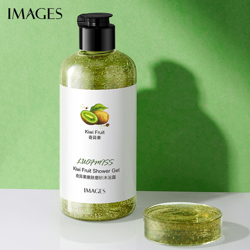 形象美奇异果嫩肤磨砂沐浴露300ml*2瓶 温和清洁清爽控油提亮嫩滑