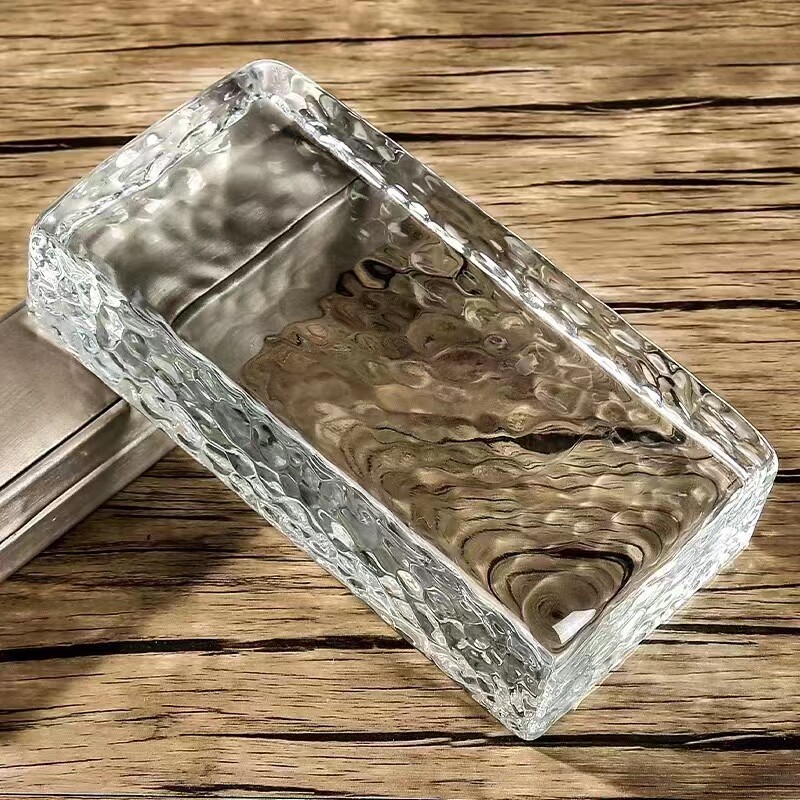 玻璃砖隔断墙透明方形彩色水晶砖客厅卫生间淋浴别墅酒店景观墙