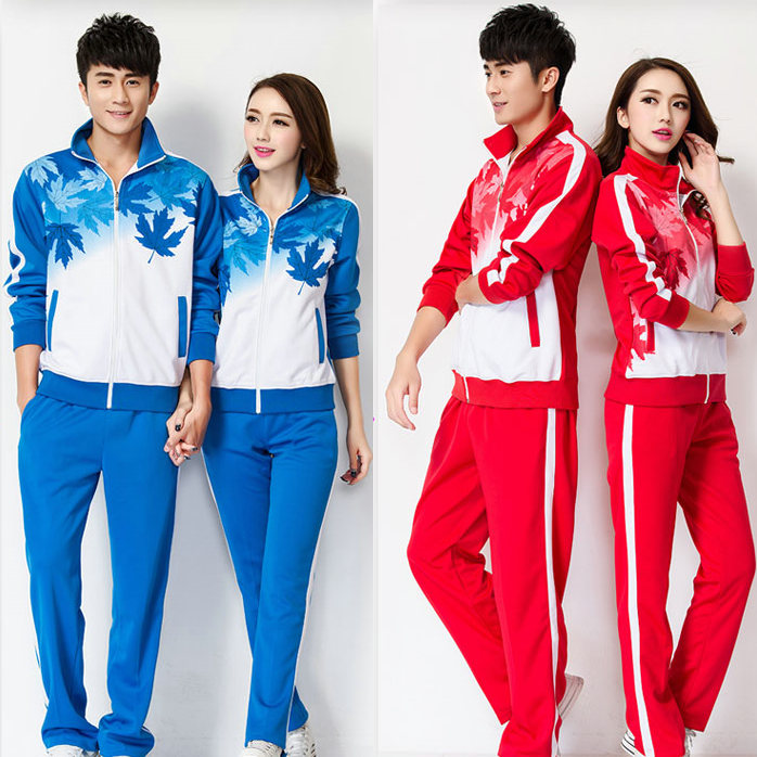 中学生校服团购运动服晋冠枫叶套装春秋运动会公司旅游团队服装在类目 运动服/休闲服装, 运动套装中 - 来自Buy2taobao.com提供专业的淘宝代购服务