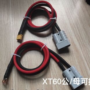 台达大炮XT60转50安插头电动车通用大功率充电口专用转接线延长线