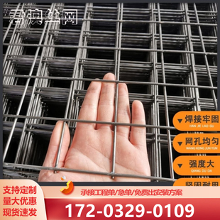 建筑网片水泥墙体地基钢筋抗裂网黑色碳钢地暖钢丝网屋顶防水网片