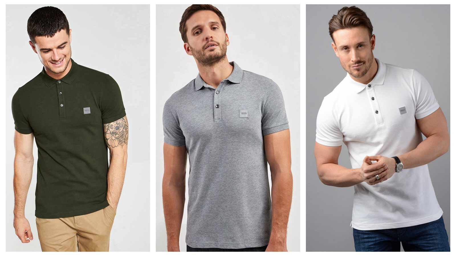 修身版弹力棉短袖翻领POLO衫