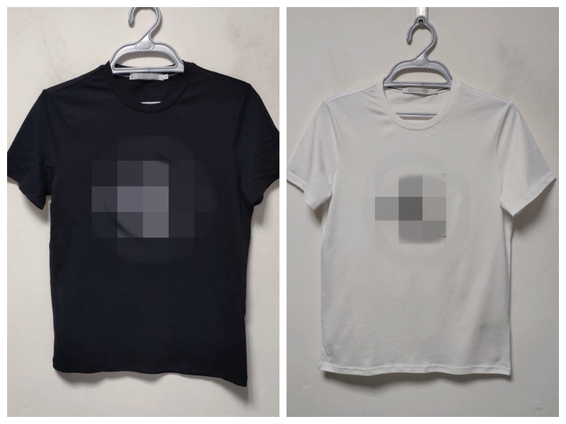 男款修身印花纯棉两色t恤