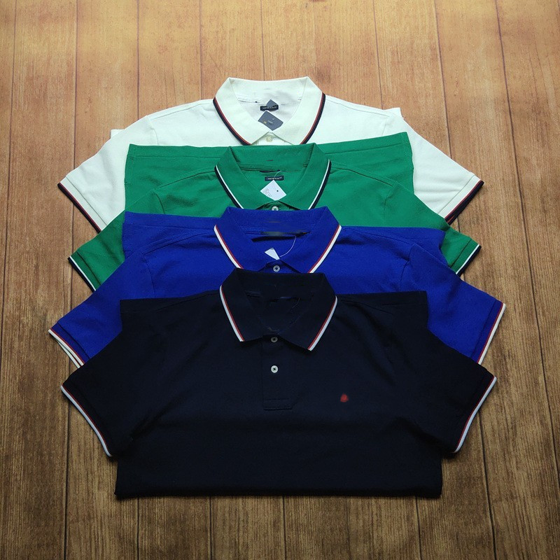 纯棉翻领休闲短袖夏天