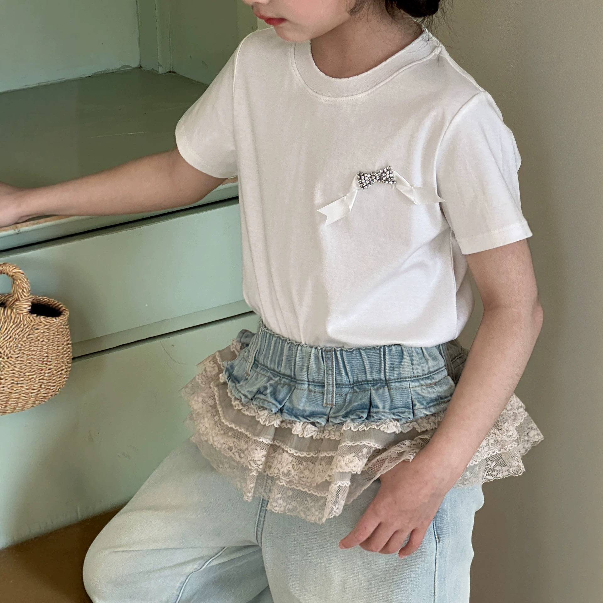小红鱼女童短袖T恤夏装2026新款亲子装夏季休闲上衣12岁女孩衣服
