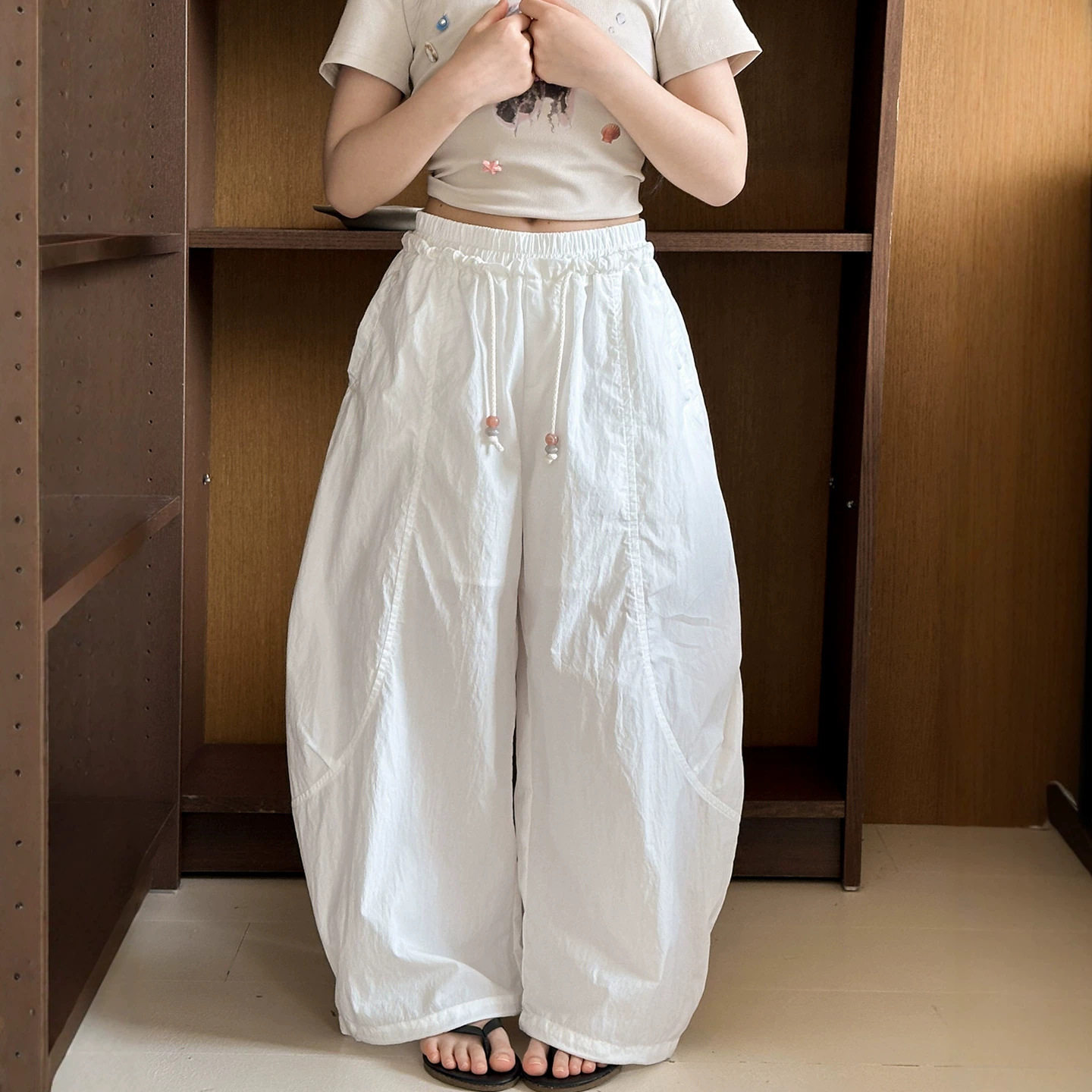 小红鱼女童速干裤夏装2026新款亲子夏季薄款运动裤纯色宽松休闲裤