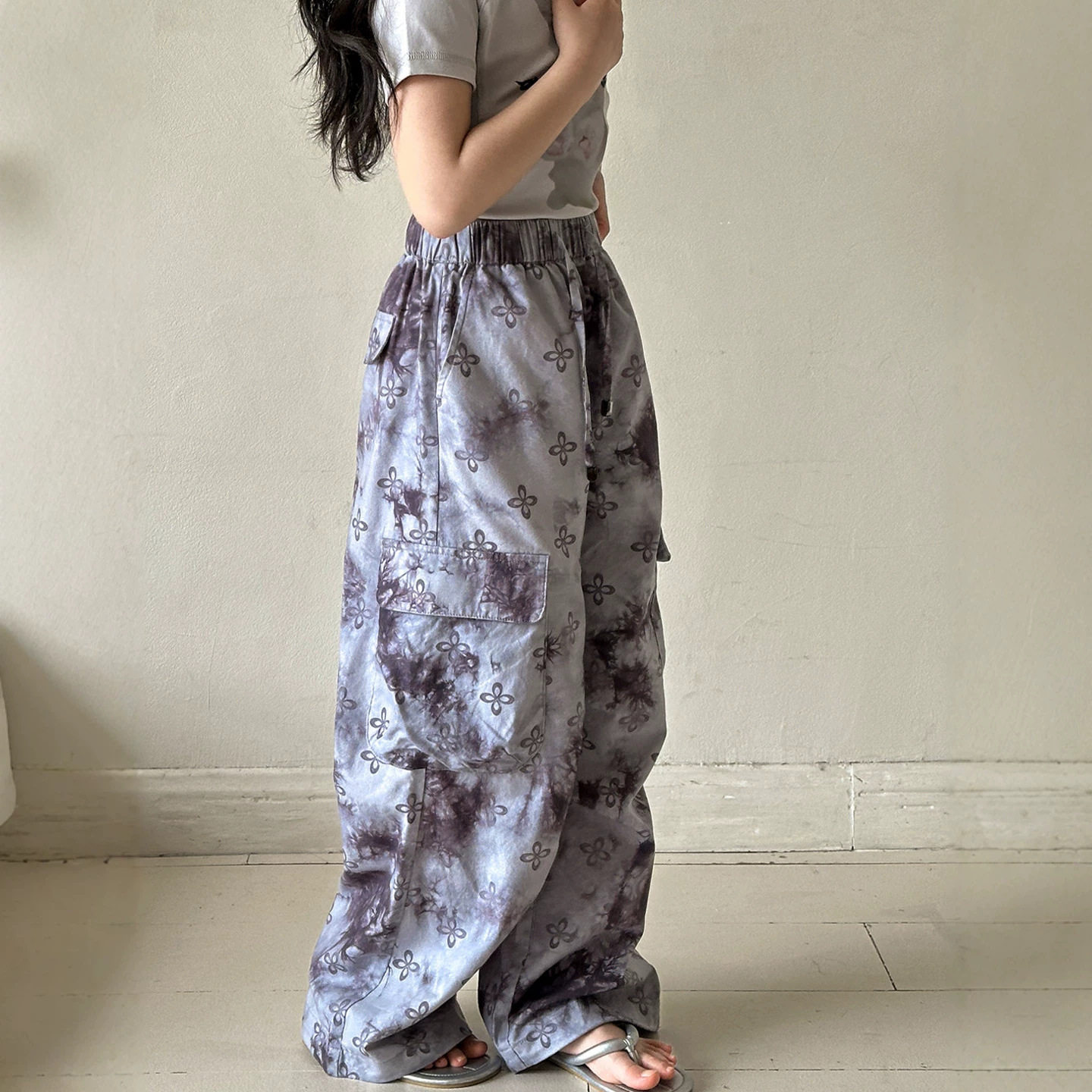 小红鱼女童裤子夏装2026新款儿童夏季多口袋休闲裤亲子装宽松长裤