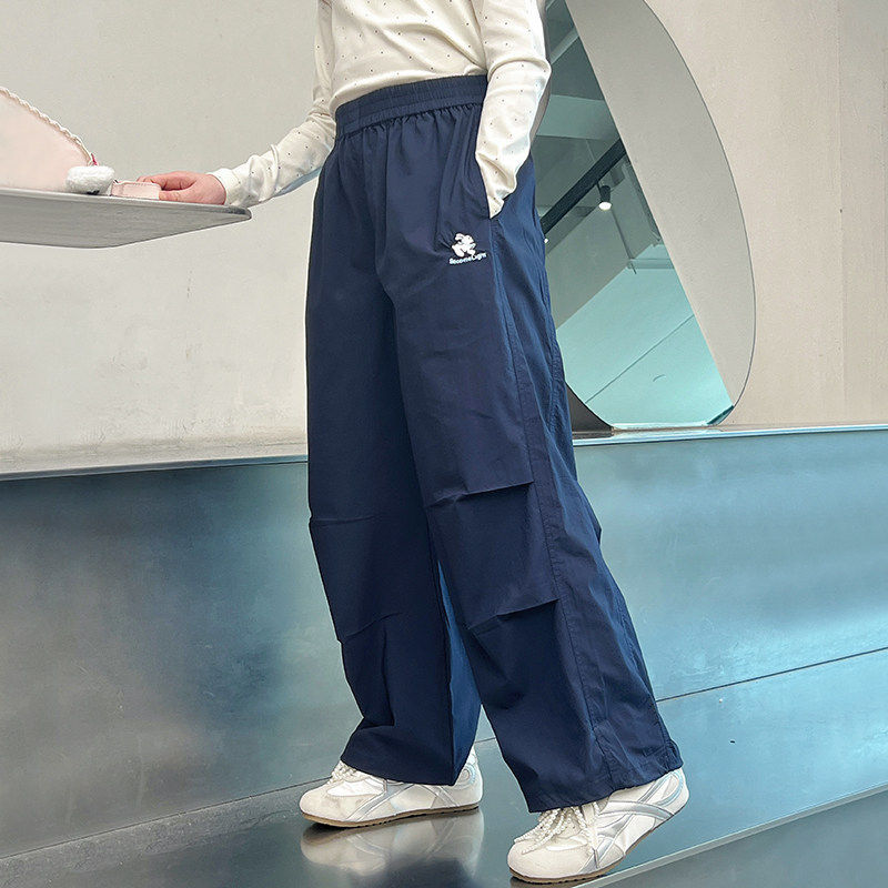 女童宽松直筒工装裤子儿童洋气休闲长裤大童女孩2026春秋装新款