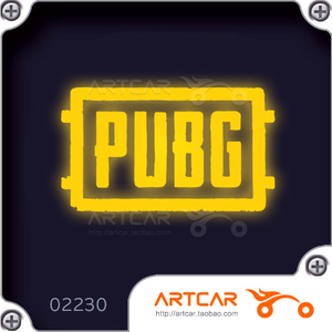022 30 绝地求生 大吉大利 吃鸡 PUBG  反光汽车贴纸 车贴