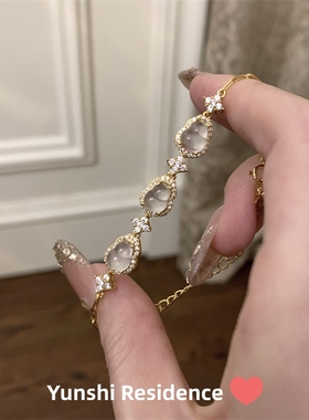 韵饰居~中古点钻冰透葫芦手链 气质感手串小众个性设计手饰手链