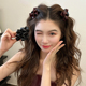 韩系复古2个蝴蝶结小抓夹女2025新款 公主头刘海发夹女前额侧边夹
