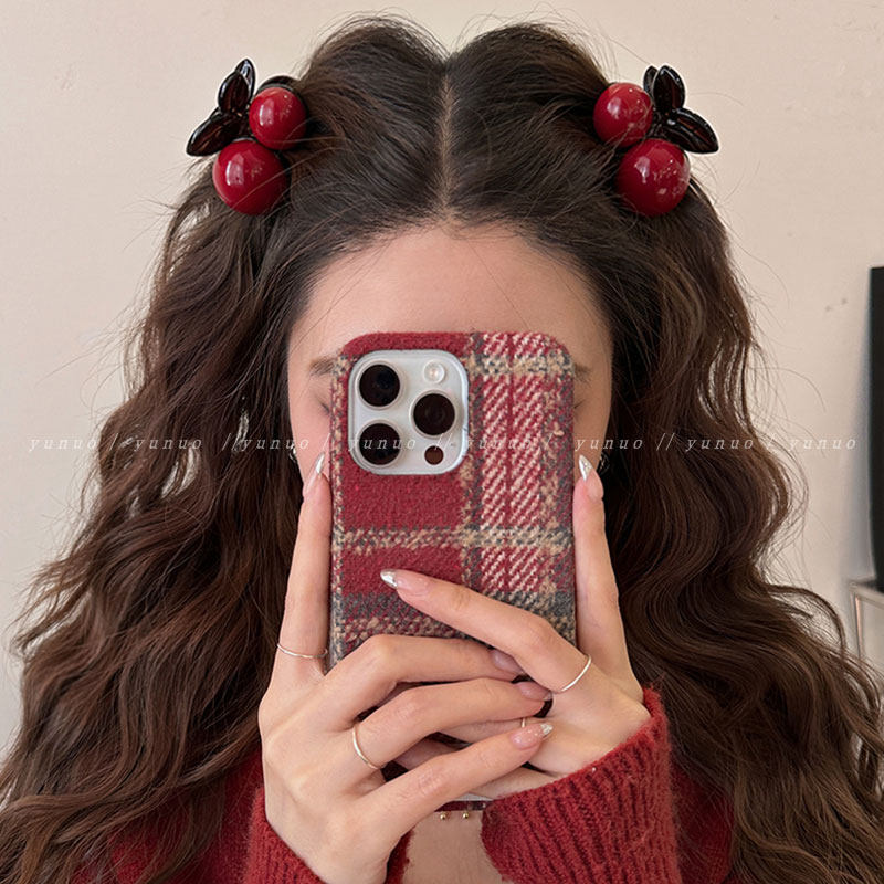 氛围感红色樱桃半扎发抓夹女2024新款高级感公主头侧边刘海碎发夹,饰品/流行首饰/时尚饰品新,发饰,淘宝优惠券,粉丝福利购,淘宝优惠卷