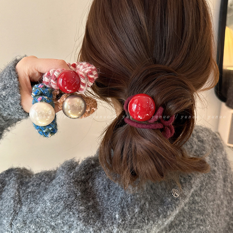 彩色圆球电话线发圈秋冬高弹力耐用不伤发扎马尾发绳橡皮筋女扎头,饰品/流行首饰/时尚饰品新,发饰,淘宝优惠券,粉丝福利购,淘宝优惠卷