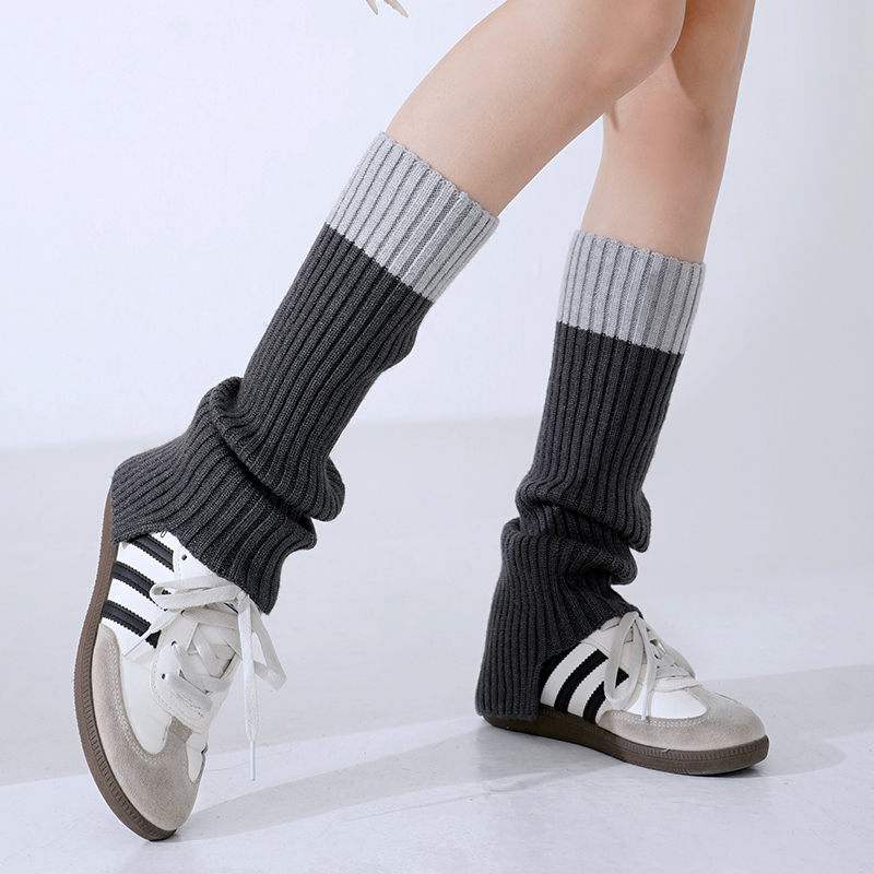 韩国东大门同款个性拼色袜套