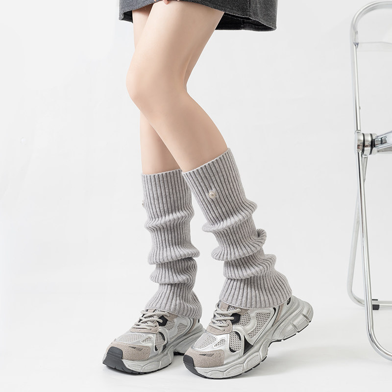 韩国东大门博主同款袜套女长筒秋冬个性纽扣饰品小腿套堆堆袜ins,女士内衣/男士内衣/家居服,长筒袜,淘宝优惠券,粉丝福利购,淘宝优惠卷
