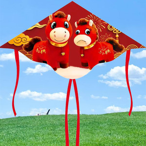 哭哭马风筝2026年新款儿童卡通易飞网红马年风筝亲子户外玩具带线