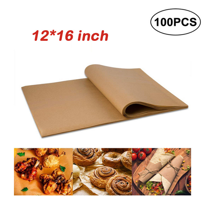 硅油纸包汉堡方形防水防油烤肉纸烧烤纸垫纸烘焙食物耐高温羊皮纸