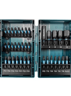 牧田E-06638 批头套装43件电钻起子机批头六角柄套筒