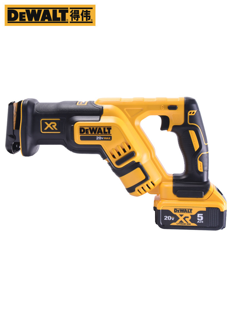 dewalt得伟20v充电式锂电无刷往复锯手持电动马刀锯切割机dcs367