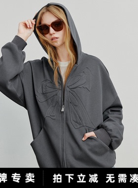 「New! 新品尝鲜」初语TOYOUTH美式复古开衫卫衣外套帽衫宽松上衣