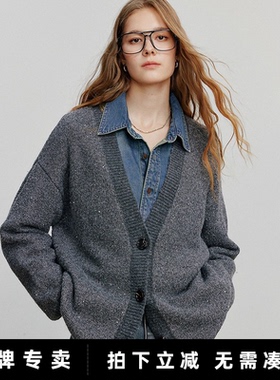 「New! 新品尝鲜」初语TOYOUTH软糯针织开衫毛衣外套宽松叠穿上衣