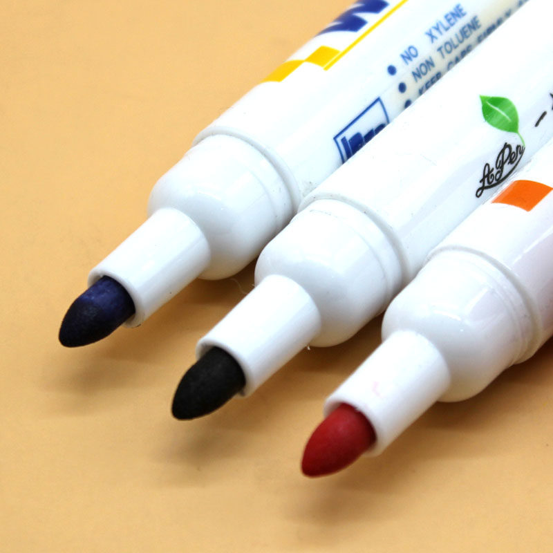 펜 1개 수성 화이트보드 펜 지우고 다시 채울 수 있는 어린이용 무독성 검정 빨강 및 파랑 펜 1개 회의용 펜