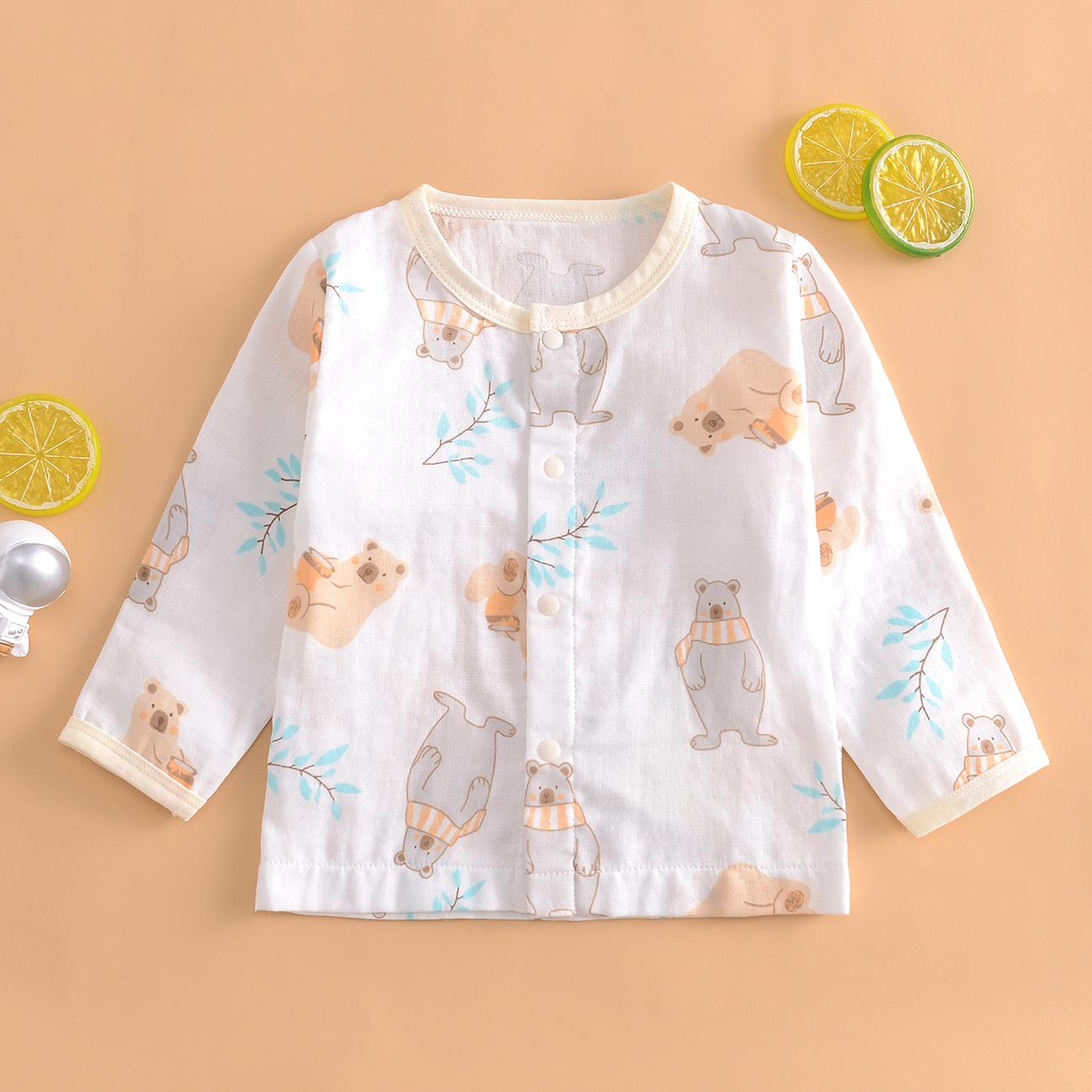 哈咪奇夏季长袖宝宝睡衣