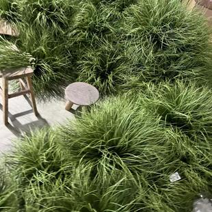 仿真芦苇草狗尾巴草垛草堆景观制作假草绿草软装道具草丛团草