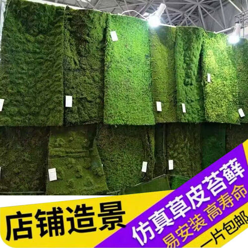 仿真青苔草坪盆景橱窗绿植墙