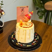 网红吹泡泡星星人蛋糕装 扮烘焙插件 饰摆件儿童男孩女孩生日派对装