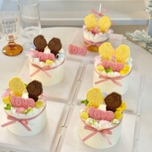 love饼干烘焙装 2.14网红情人节kt猫情侣饼干蛋糕装 饰插件混款 扮