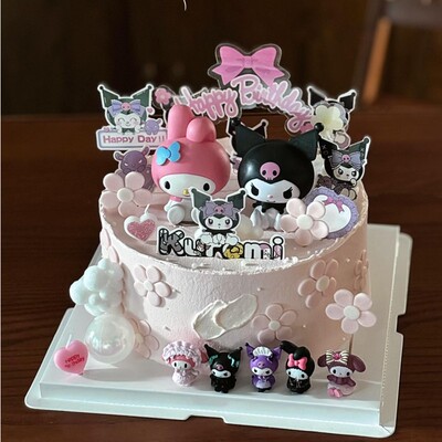 卡通可爱库洛米美乐蒂蛋糕