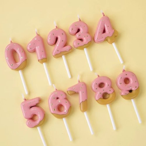 淋面饼干造型0-9数字蜡烛