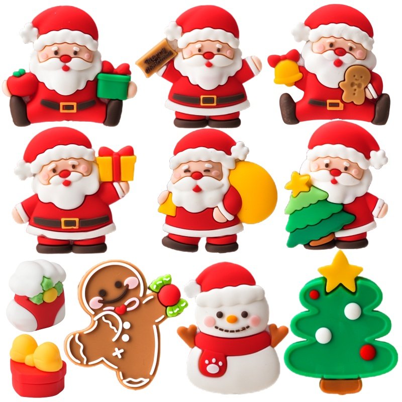 网红圣诞节蛋糕装饰软胶老人