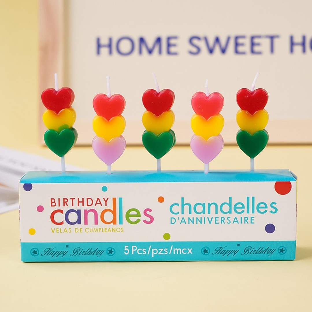 网红串心一连串爱心蜡烛