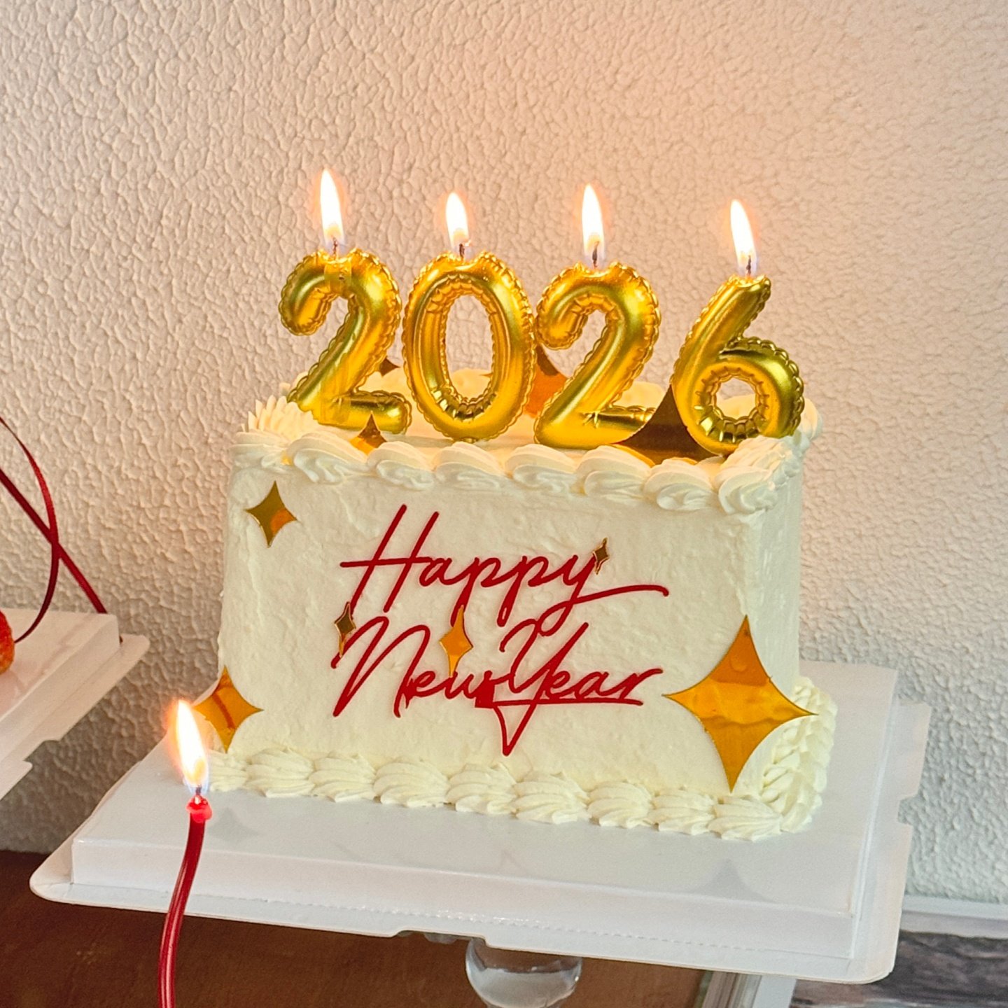 新年快乐金色星星亚克力蛋糕装饰摆件元旦跨年2026数字蜡烛插件,节庆用品/礼品,节日装扮用品,淘宝优惠券,粉丝福利购,淘宝优惠卷