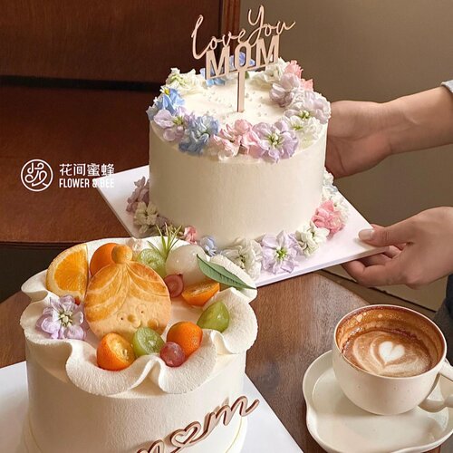 ins网红简约母亲节蛋糕装饰