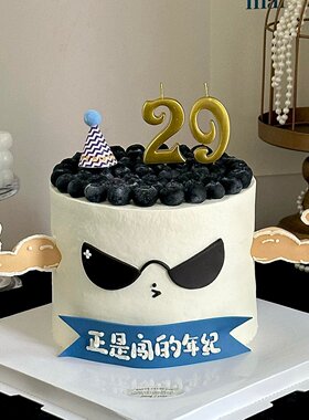 酷狗眼镜翻糖切模蛋糕装饰墨镜肌肉模具毛球小帽子生日烘焙装扮